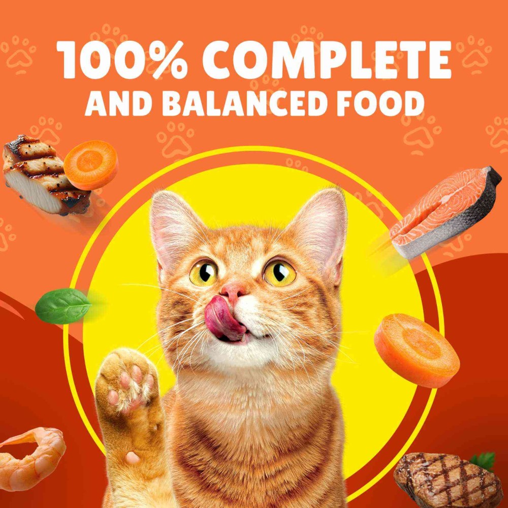 Purina Friskies Pate with Beef and Vegetables in Chunk Wet Cat Food, 400g