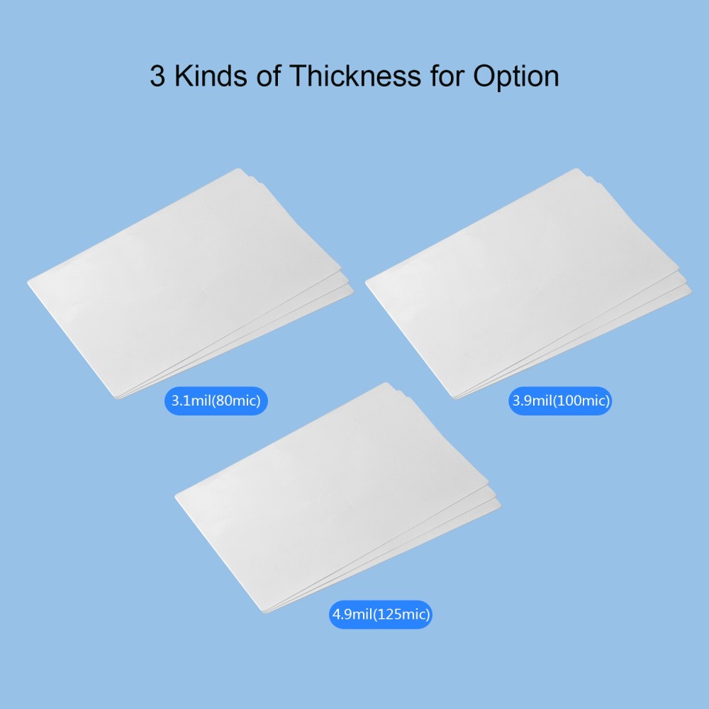 Generic-A4 Laminating Film Pouches Protection Sheet 3.1mil 100pc/set for Photo Paper Document Laminating Home Office Supply