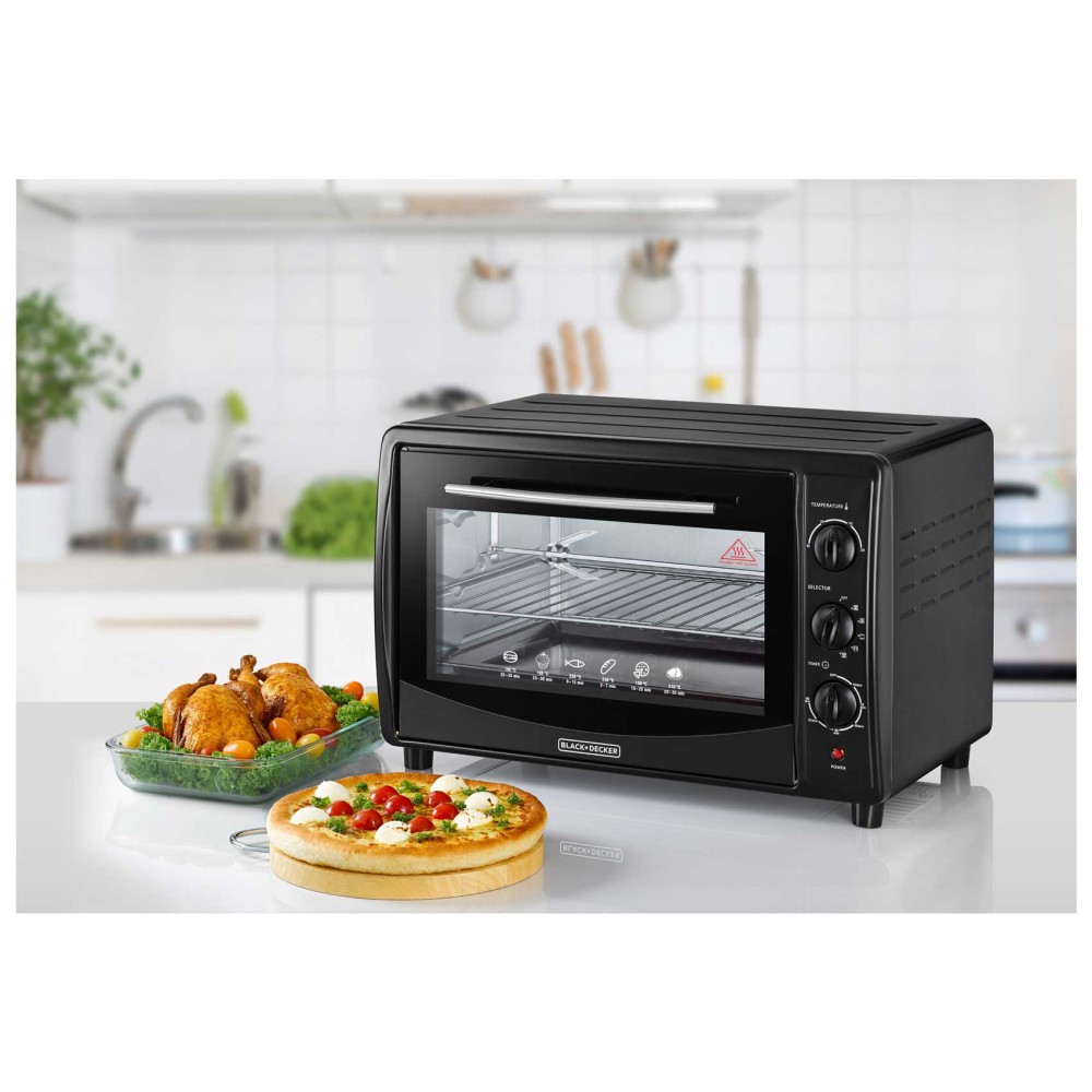 بلاك أند داكر فرن تحميص بزجاج مزدوج 45 لتر TRO45RDG-B5 - أسود