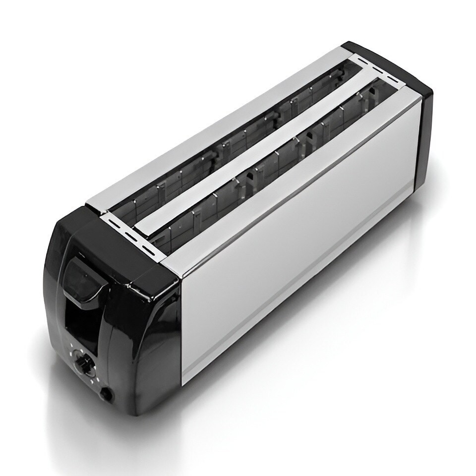 4 Slice Bread Toaster with Extra Wide Slots Stainless Steel Toaster with Dual Independent Controls, Adjustable Browning Settings &amp; High-Lift Lever Perfect for Toast, Bagels, and Waffles