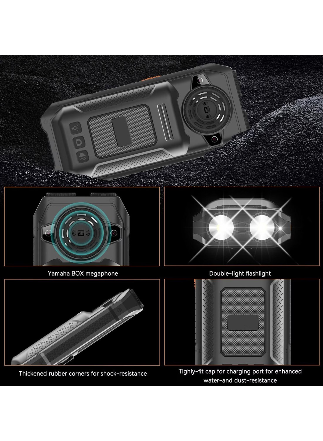 Hope 10000mAh Rugged Mobile Phone with Triple SIM, Power Bank Function, 2.4-Inch Display, Waterproof, Shockproof, and Long Battery Life - Ideal for Outdoor Use