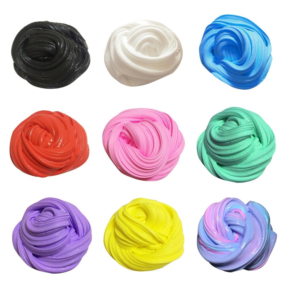 عام-100ML DIY لينة منفوش Floam الوحل المعطرة الإجهاد الإغاثة لا البوراكس حمأة الطين القطن الإصدار كلاي لعبة الطين للاطفال والكبار الوردي