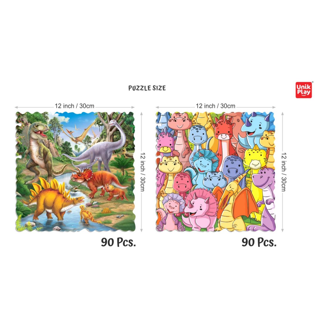 Unik Play Go Crazy Dino Jigsaw Puzzle UPJP 1212/GB01