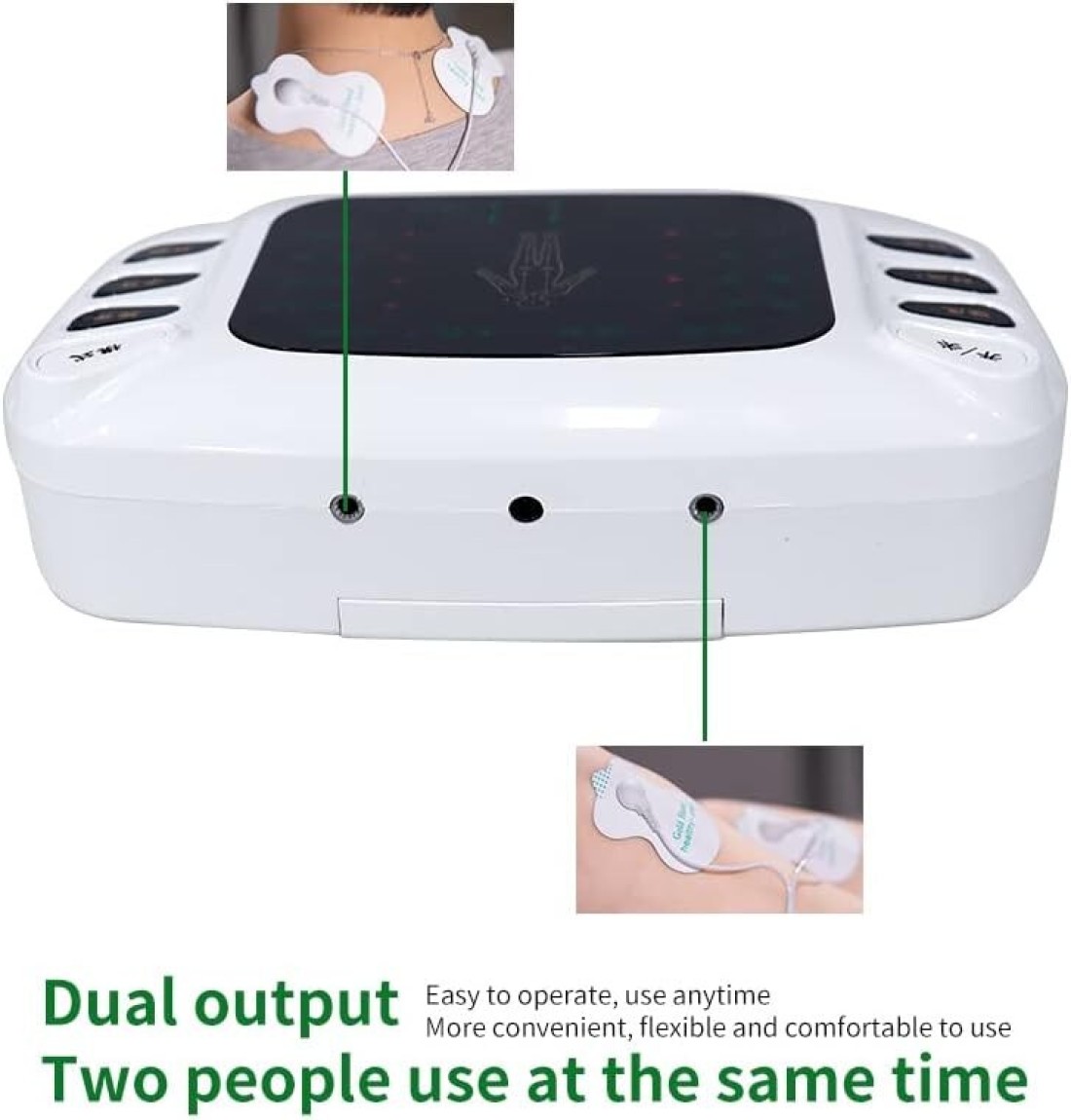 Multi-Function Digital Therapy Massager Machine - Electrotherapy Pain Relief, EMS TENS Therapy, Portable Electric Muscle Stimulator, Adjustable Intensity