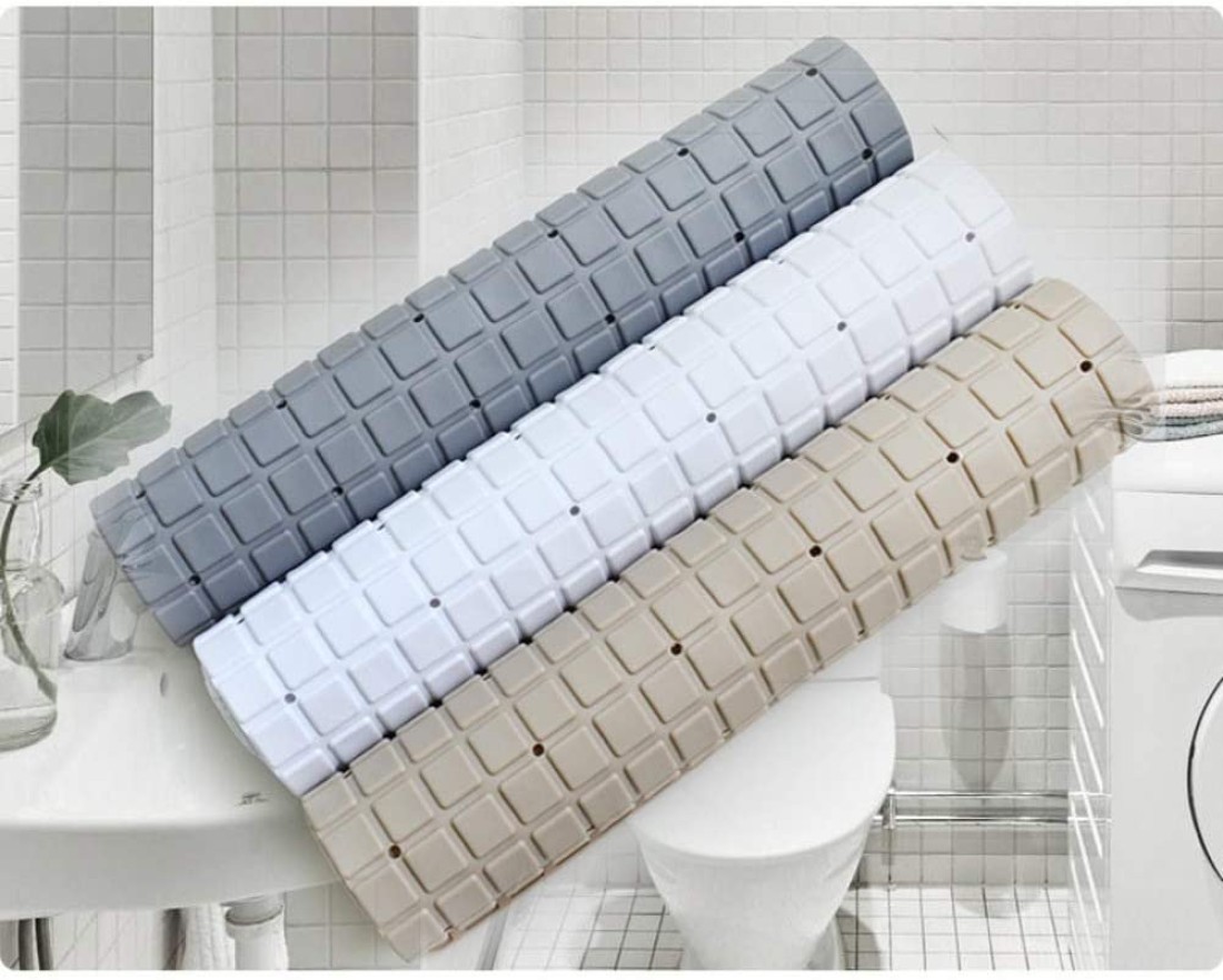 Aiwanto 1 Pc Grey Bathroom Mat Shower Mat Non Slip Bathroom Mat Bathtub Mat Washroom Mat