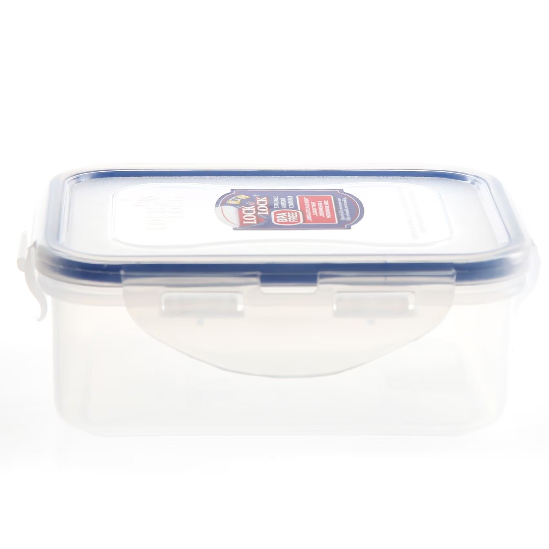 Lock &amp; Lock Classic Plastic Rectangular Food Container Clear/Blue 350ml