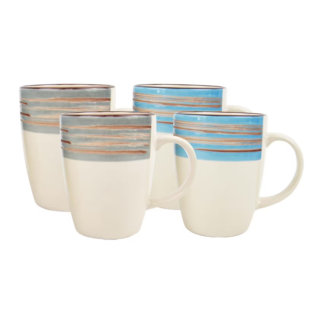 RK Ceramic Mug Set Multicolour 266ml 4 PCS