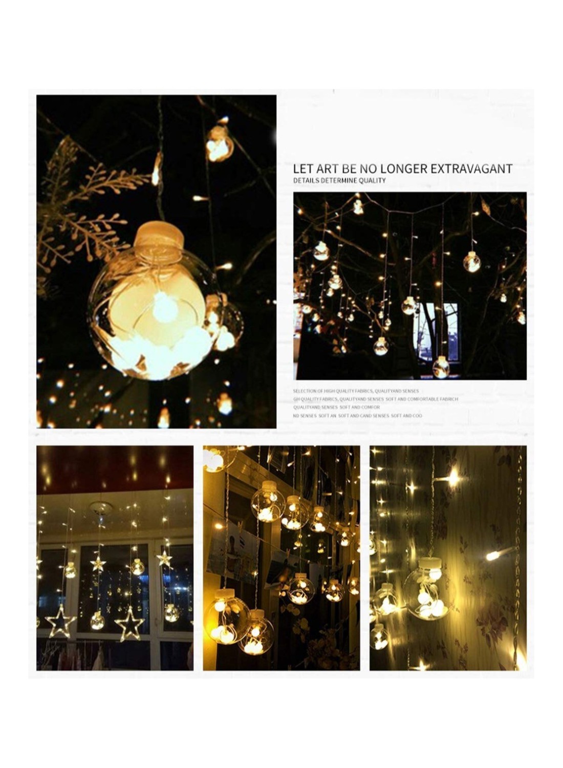 12 LED Battery Operated wishing Ball String Lights Fairy String Lights Decor for Bedroom Patio Indoor And Outdoor Party Wedding Birthday Tree Garden Lawn Landscape with Warm White