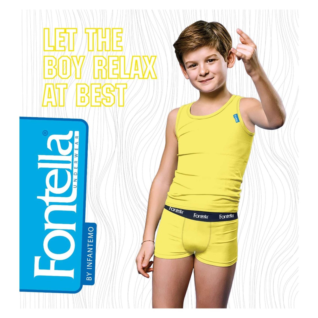 Fontella Cotton Underwear Set for Boy 800403 Yellow 3 Years