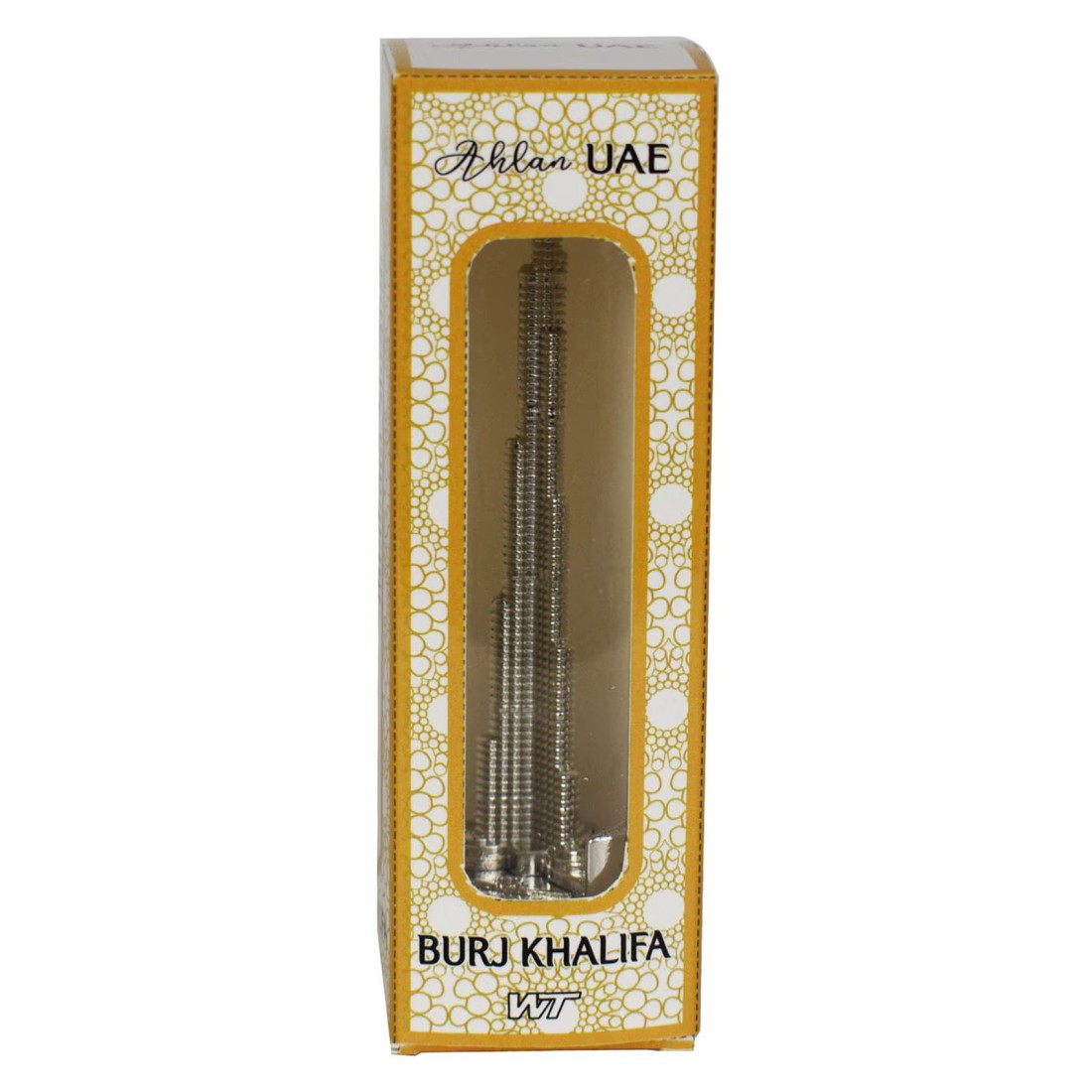 Winds Trading Ahlan UAE Metal Burj Khalifa Extra Small Silver