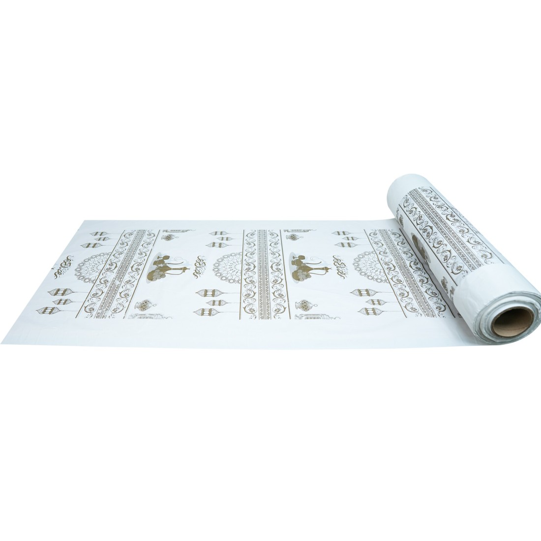 10KG Disposable Sofra Roll, Beautiful Sofra Table Sheet Rolls - Brown Arabian Coffee