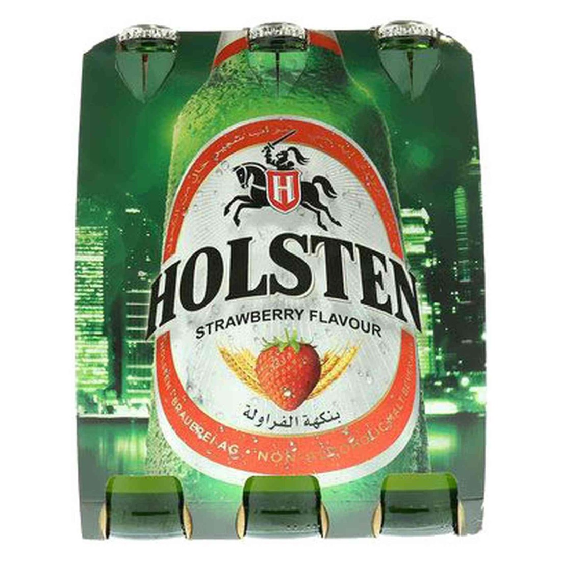Holsten Strawberry Flavoured Non-Alcoholic Malt Beverage 330ml Pack of 6