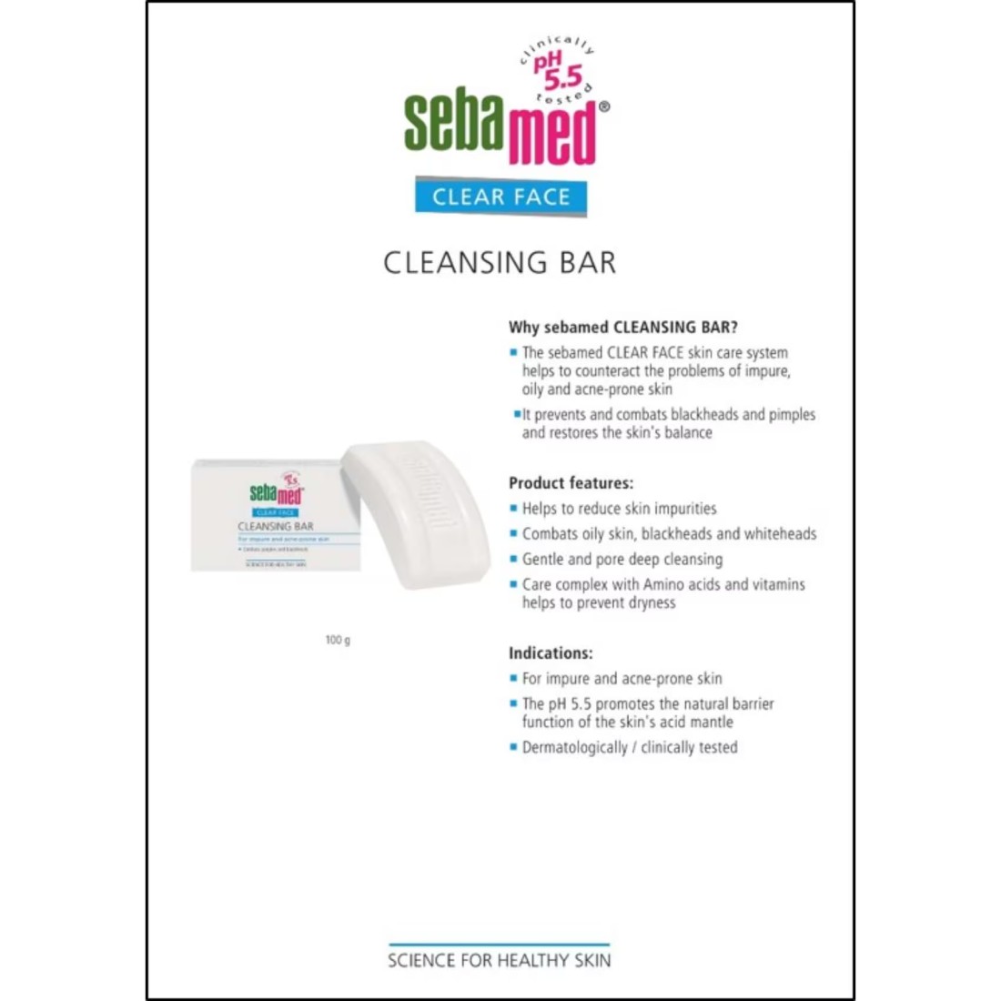 Sebamed Clear Face Cleansing Bar 150g