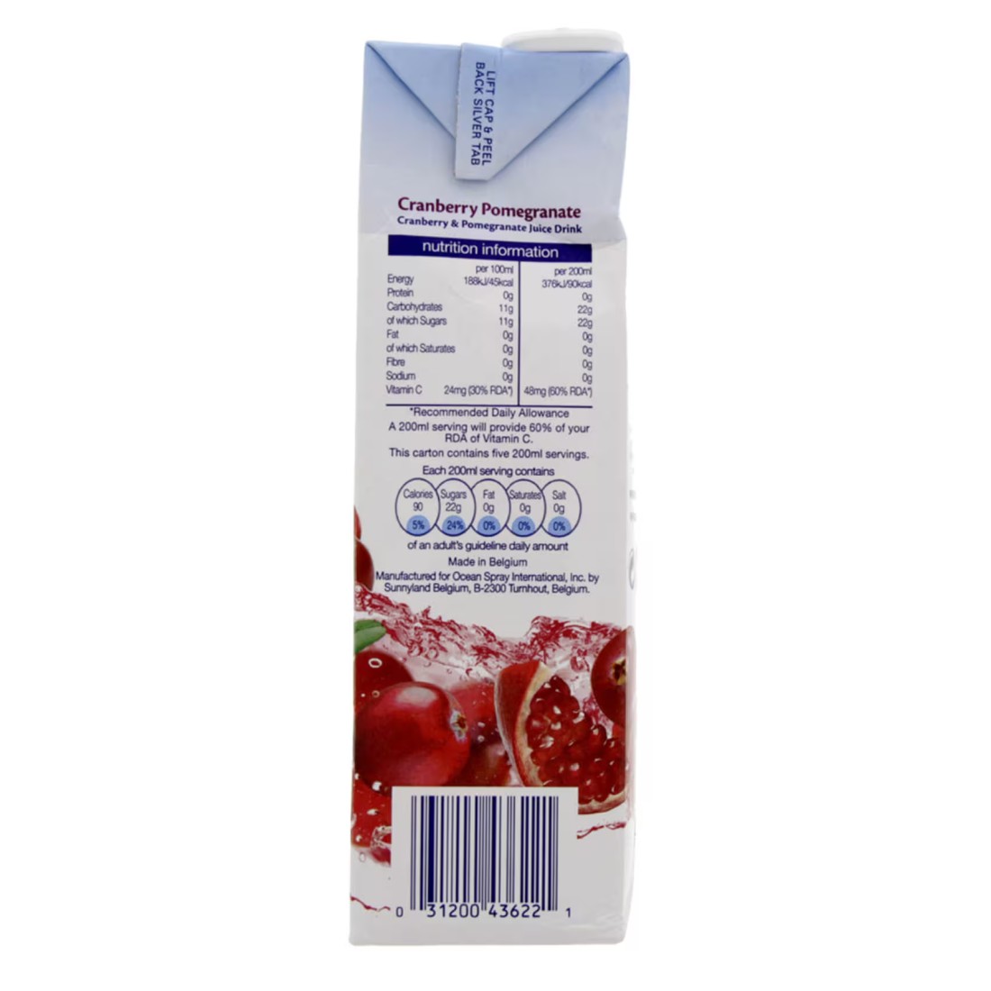Ocean Spray Cranberry Pomegranate Juice 1L
