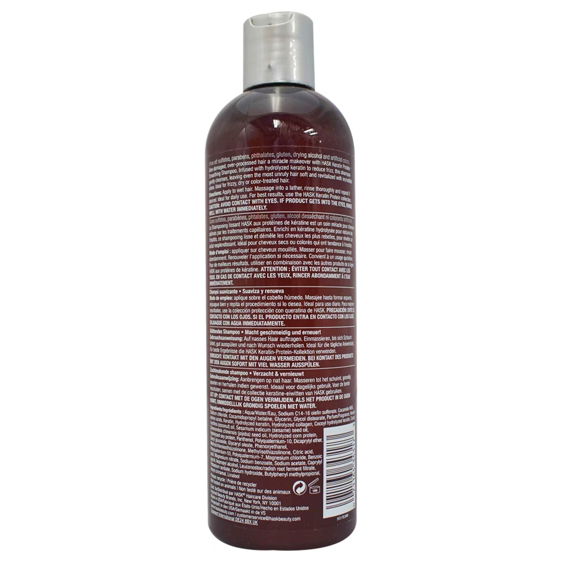 Hask Keratin Protein Smoothing Shampoo 355ml