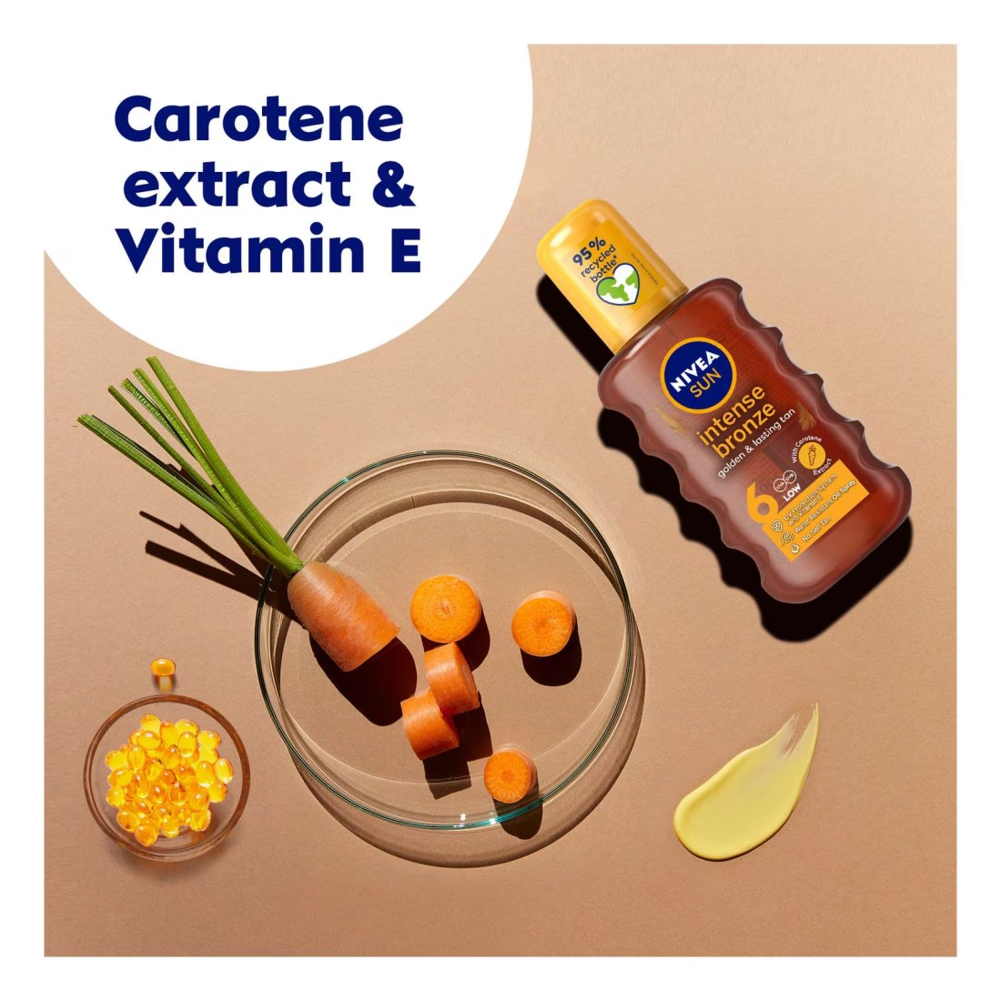 NIVEA SUN Tanning Oil Spray Intense Bronze SPF 6 200ml
