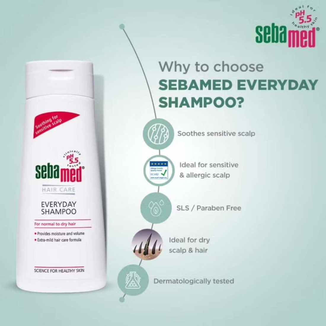 Sebamed Everyday Shampoo White 200ml