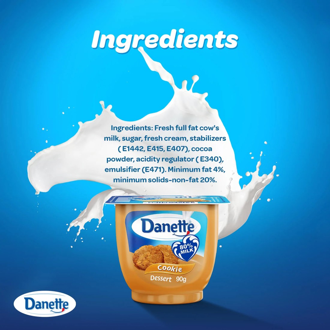 Danette Dessert Cookie Flavour 90g