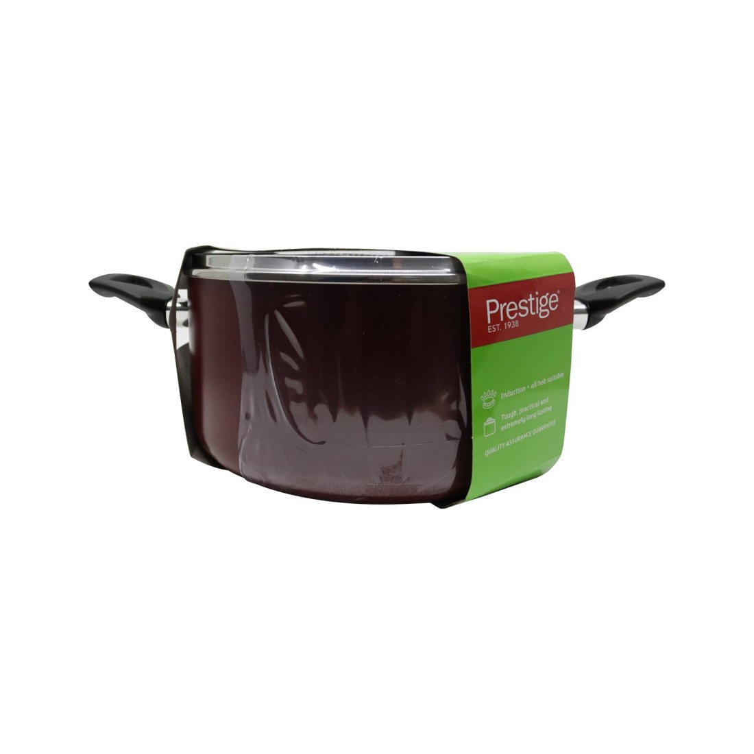 Prestige Safecook Non-Stick Covered Stockpot Red/Black 26cm