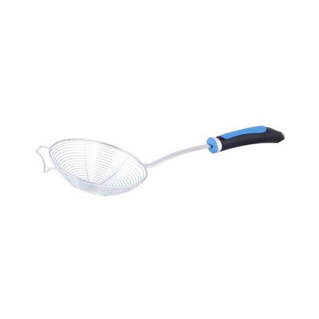 Raj Stainless Steel Skimmer With Nylon Handle Silver 19cm