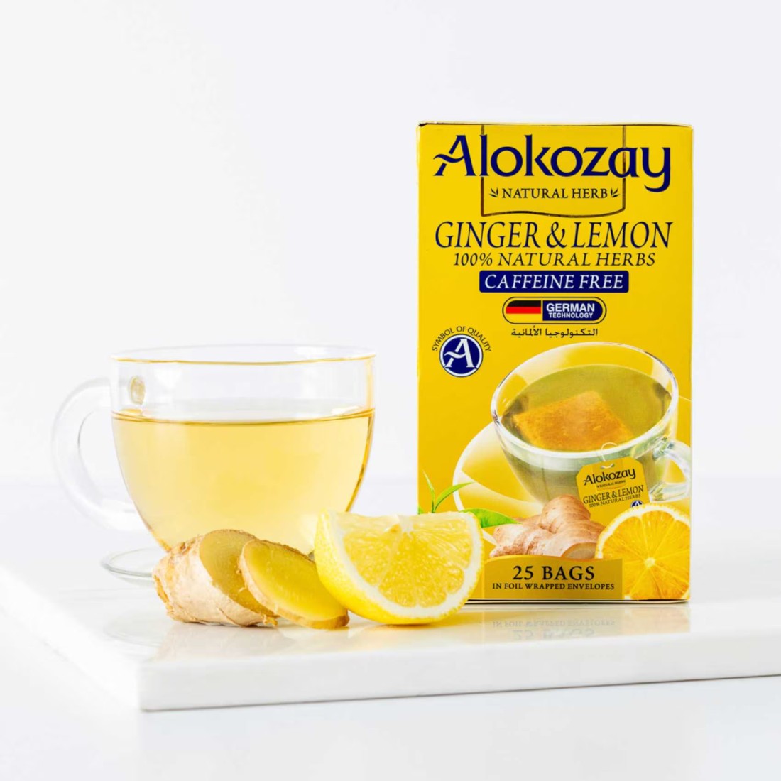 Alokozay Ginger And Lemon 25 Tea Bags