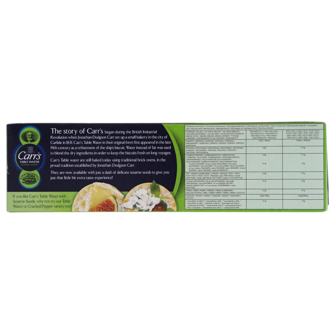 Carr&#39;s Table Water Sesame Seeds Crackers, 125g
