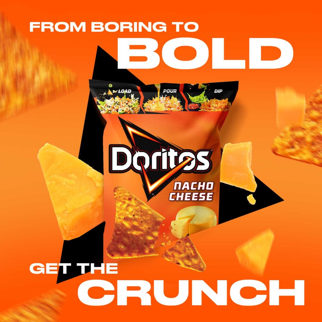 Doritos Nacho Cheese Tortilla Chips 175g