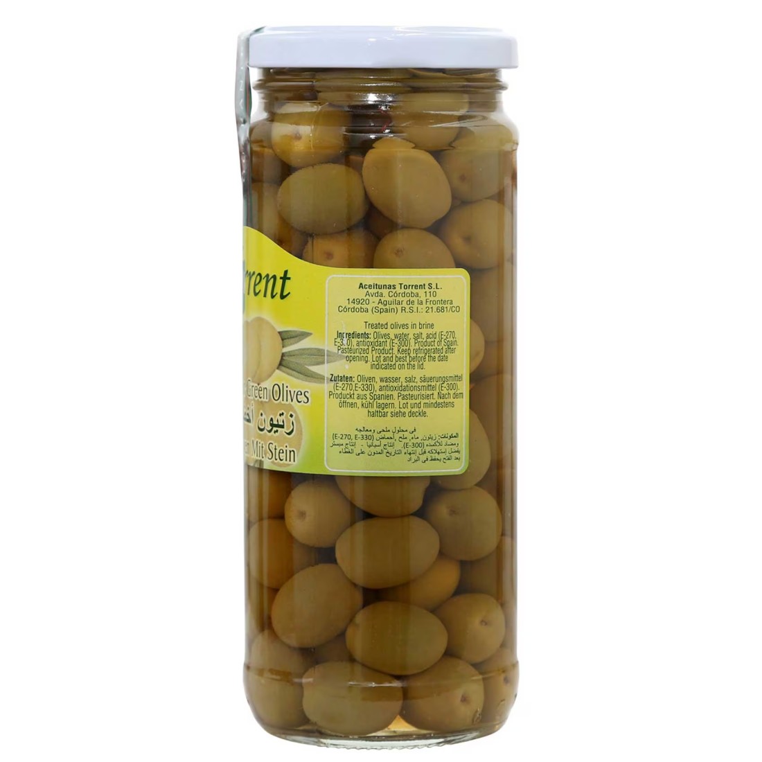 Torrent Plain Green Olives, 440g