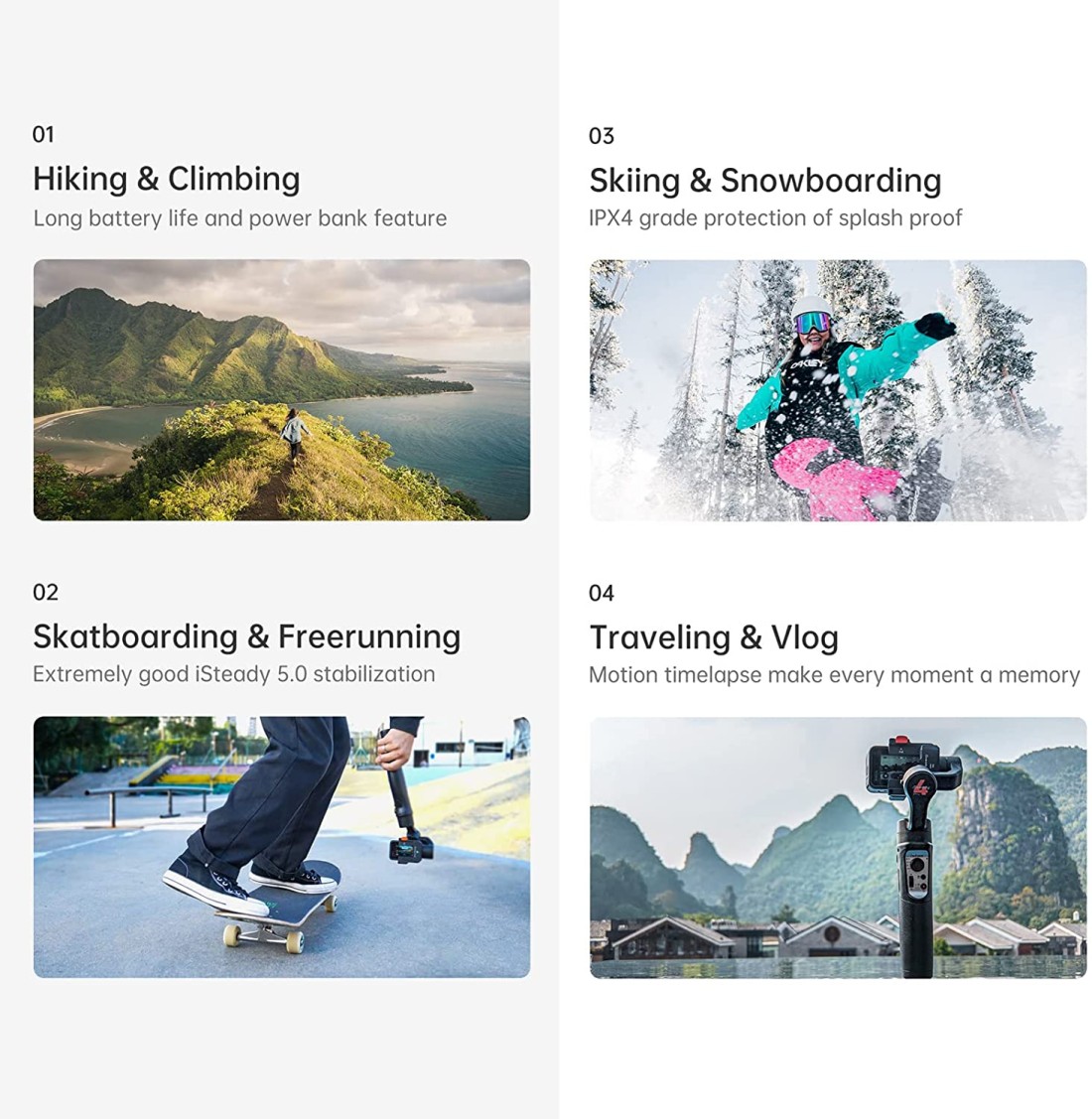 Hohem iSteady Pro 4 Action Camera Gimbal Stabilizer