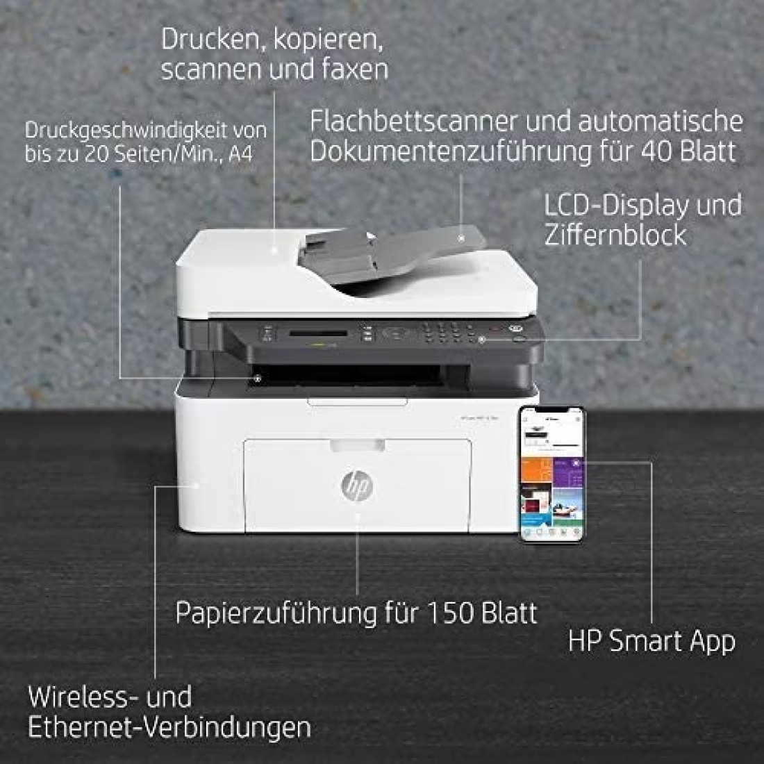 HP Laser Multifunction Printer 137FNW