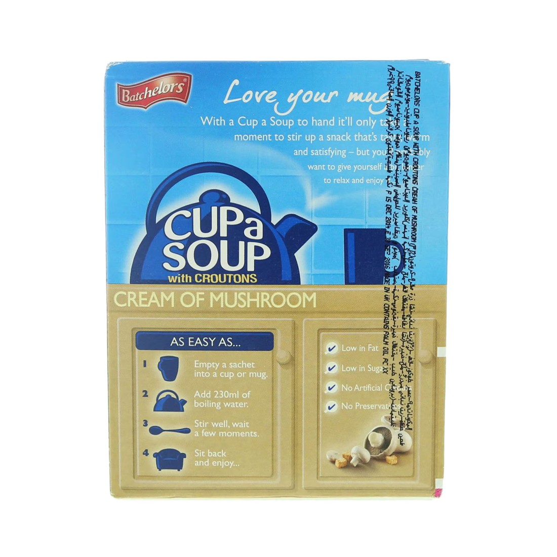 Batchelors Cream Of Mushroom Cup A Soup With Croutons 99g