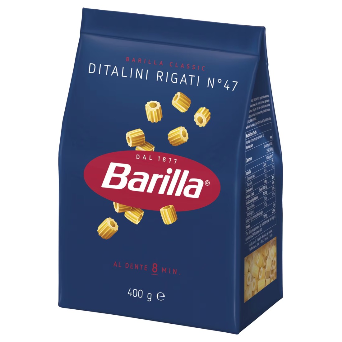 Barilla Ditalini Rigati Pasta Cello Pack 400g