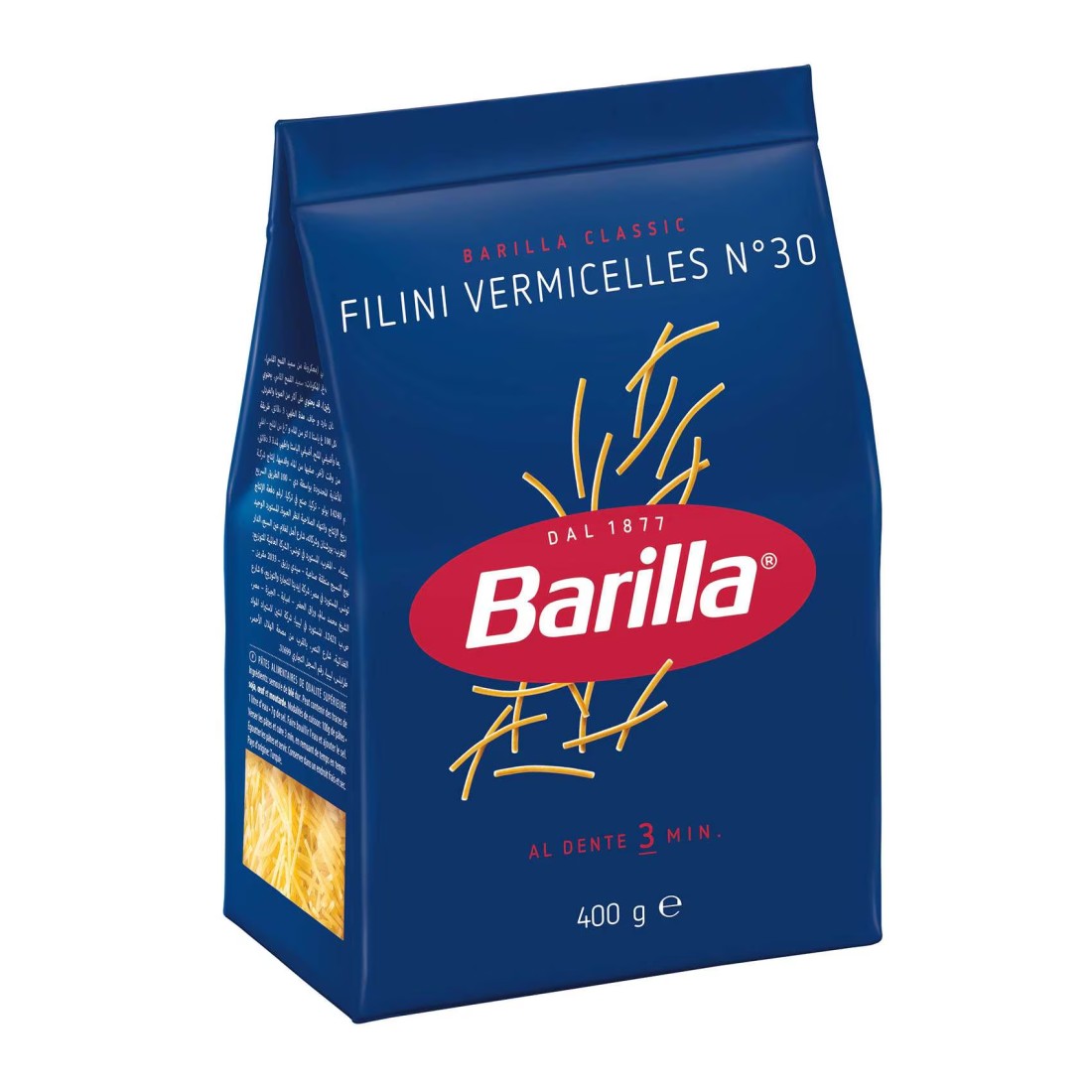 Barilla Number 30 Vermicelli, 400g Pack of 3