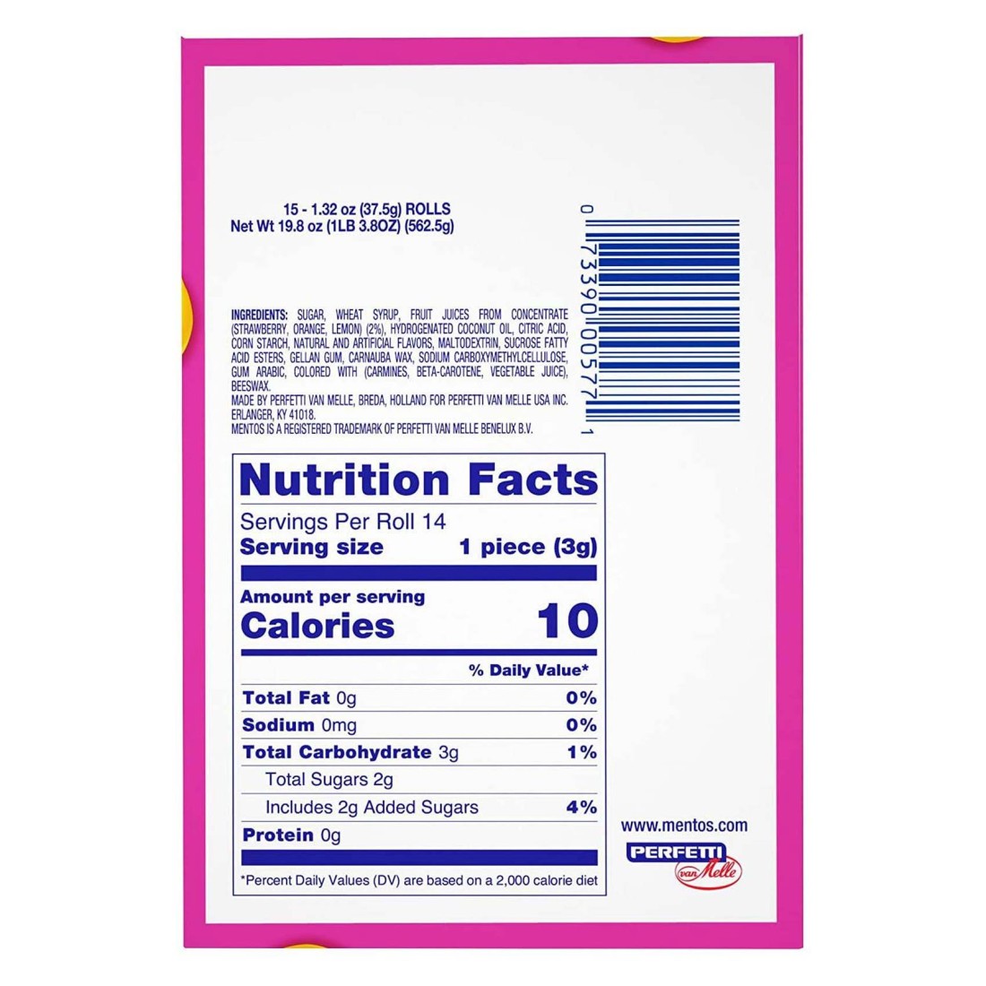 Mentos Say Hello! Sour Fruit Mix Candy Pack of 14