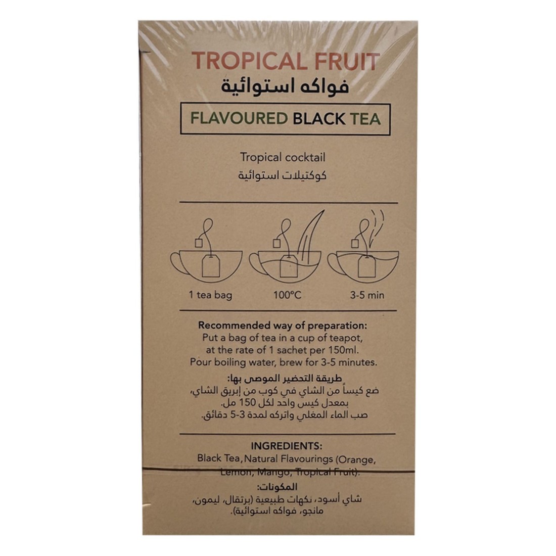 Family Harvest Tropical Fruit Flavoured Black Tea Bags 20 Tea Bags