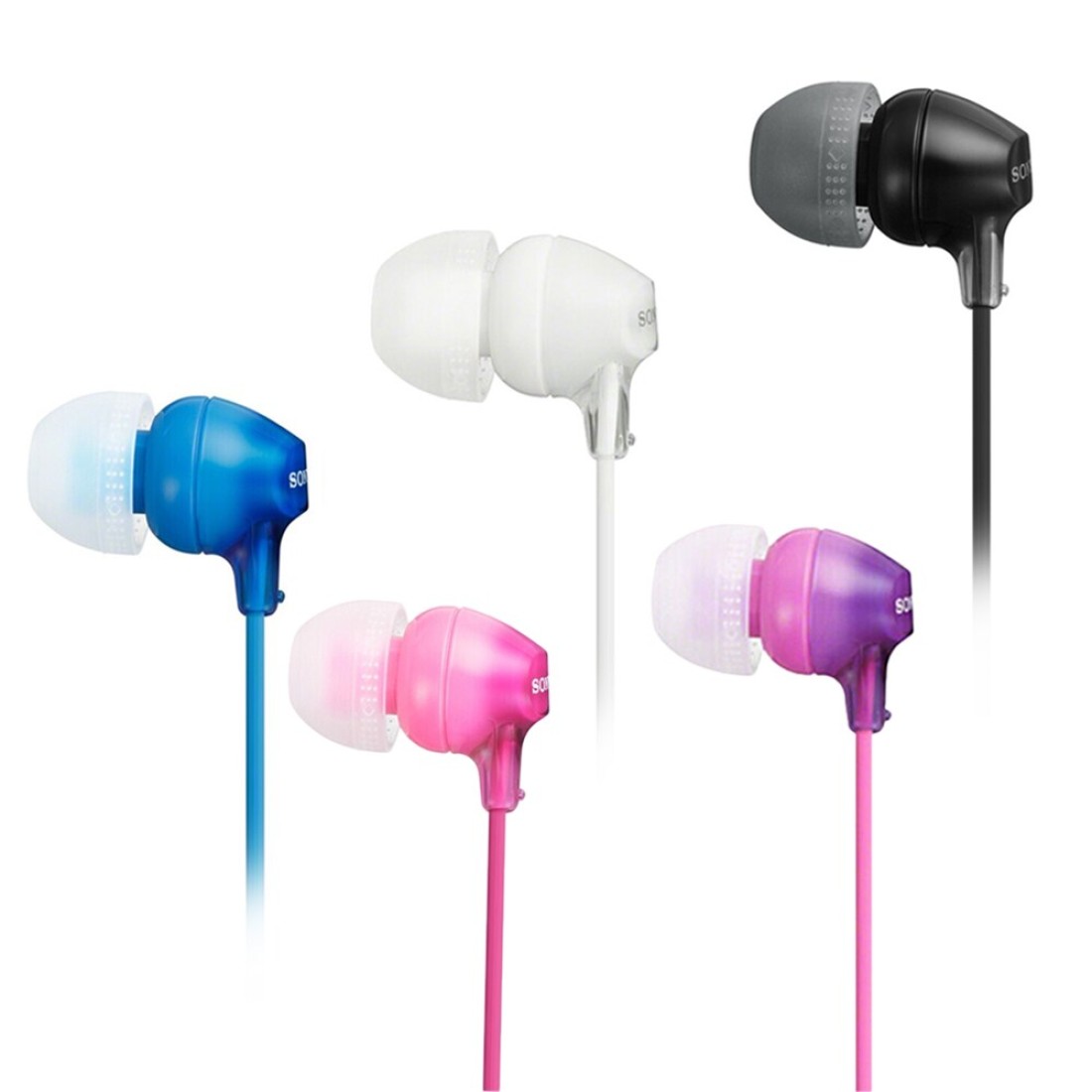 Docooler - MDR-EX15AP In-ear Headphones 3.5mm Wired Earbud Smart Phone Headset Hands-free with Mic In-line Control EX Series