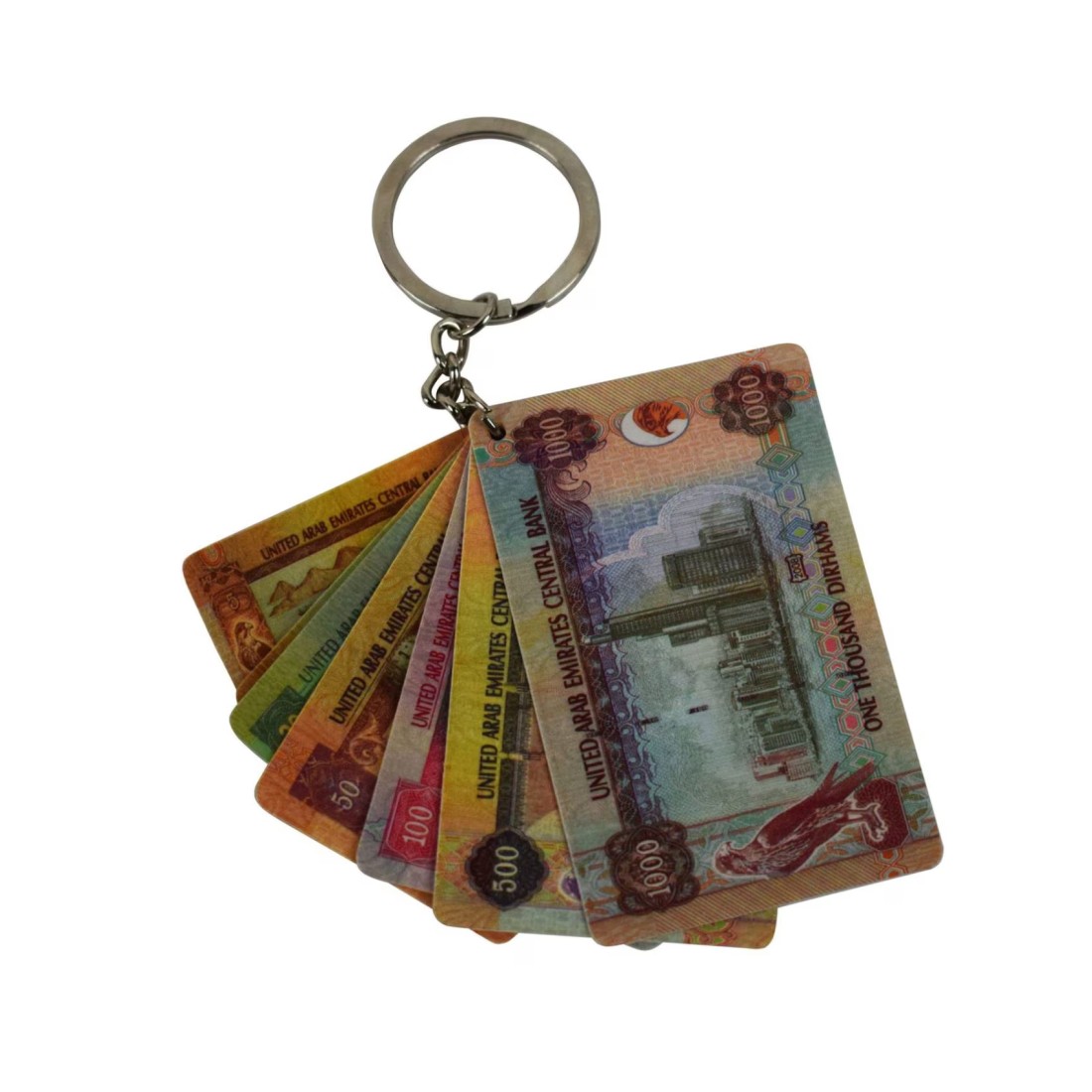 Winds Trading Ahlan UAE Currency Themed Keychain Multicolour