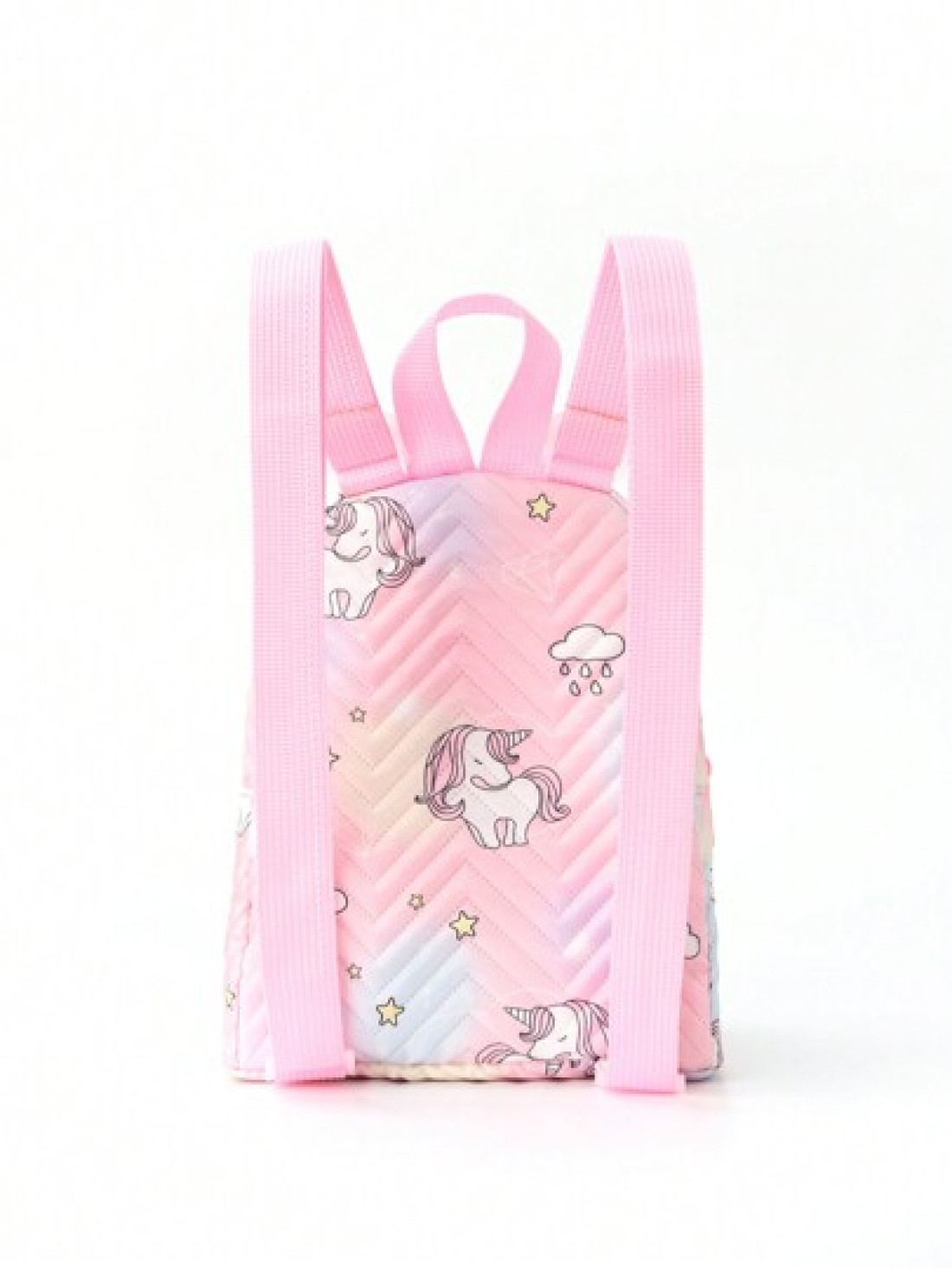 Girls Rainbow Quilted Design Novelty Bag