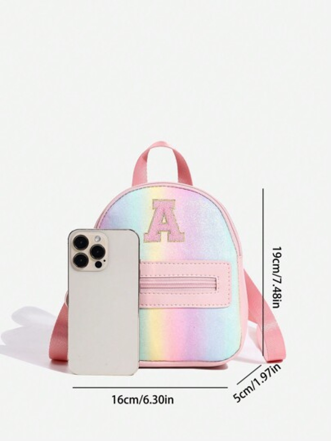 1pc Girls Cute Classic Backpack With 26 A Z Letter Print Shoulder Bag Heart Wallet Adjustable Strap Design Ideal Gift For Valentine s Day Suitable For Daily Outdoor School Travel Hiking Portable
