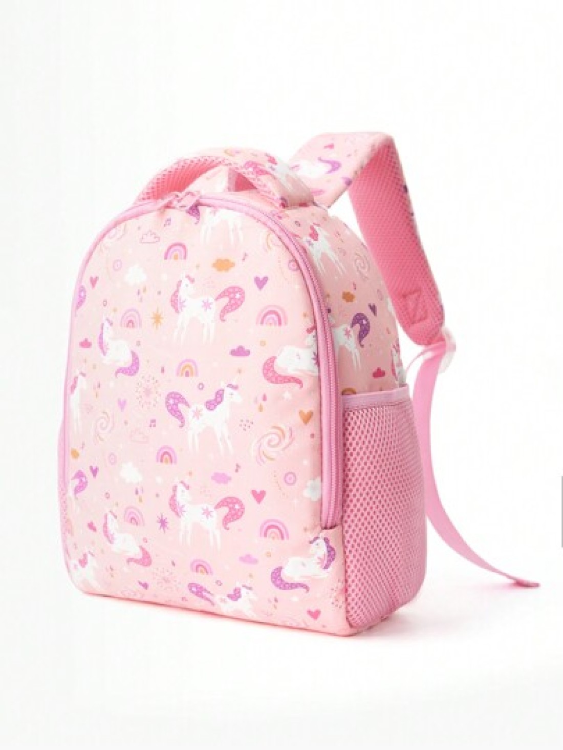 1 Pc Children s Cute Pink Unicorn Backpack Waterproof Kawaii Cartoon Backpack School Bag With Front Pocket And Adjustable Shoulder Strap Suitable And Daily Commuting