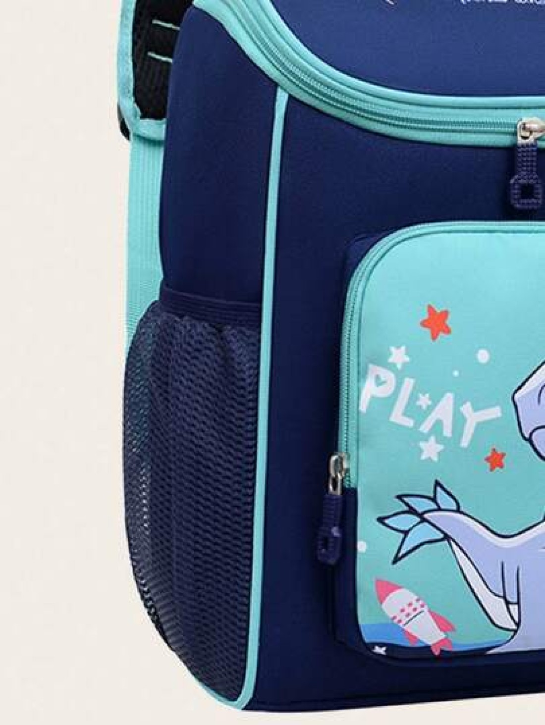 New Carton Dinosaur Design Unisex Children s Backpack With Large Capacity