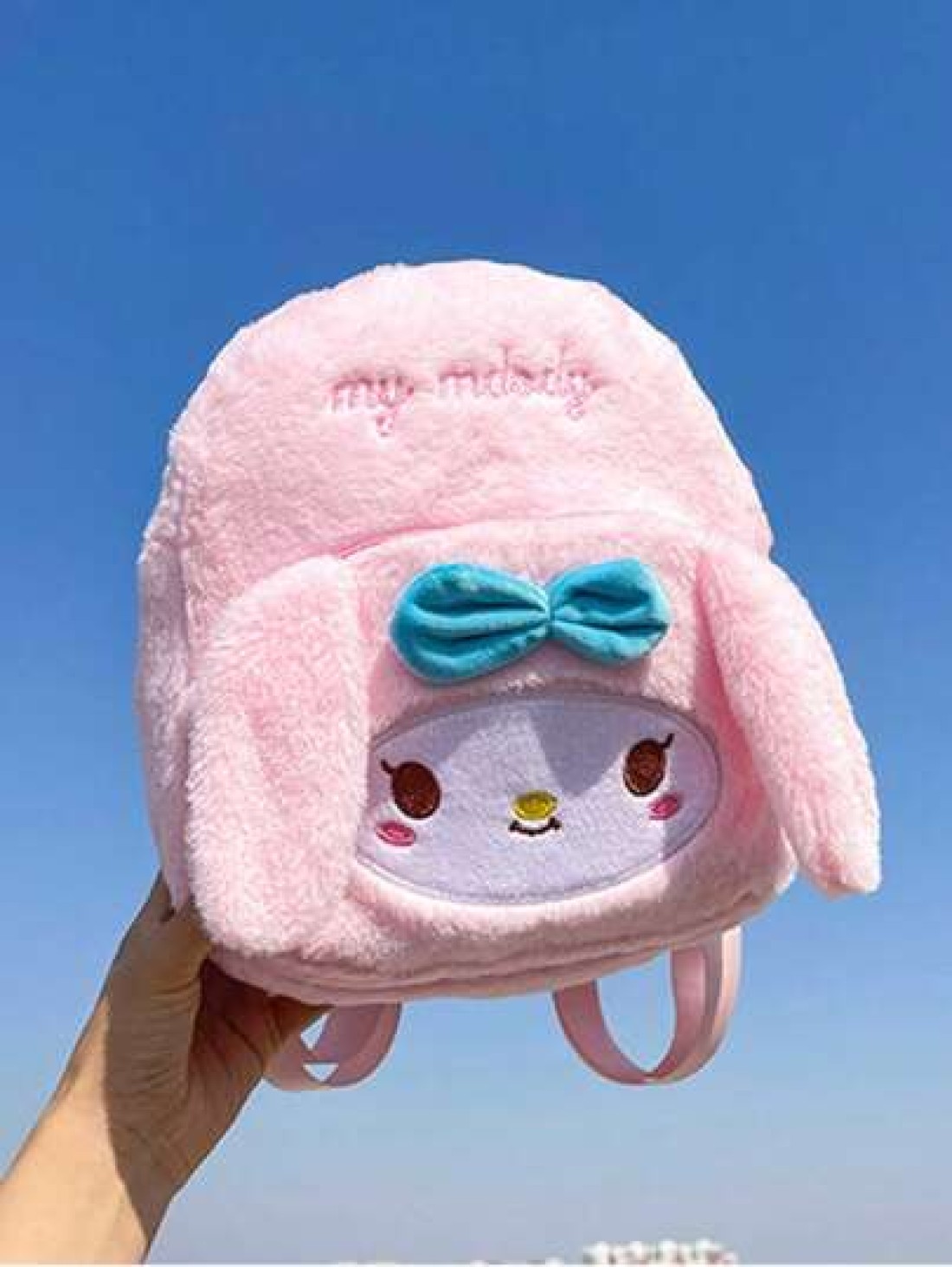 Sanrio Sanrio Kuromi Cartoon Melody Children s Small School Bag Plush Cute Cartoon Backpack