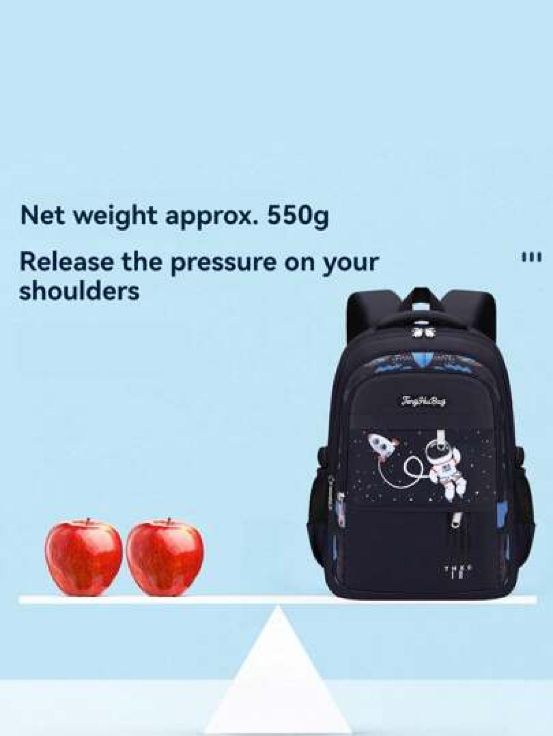 Waterproof Lightweight Backpack For Elementary School Students Grade 1 6 6 12 Years Old Astronaut Large Capacity Cute Design