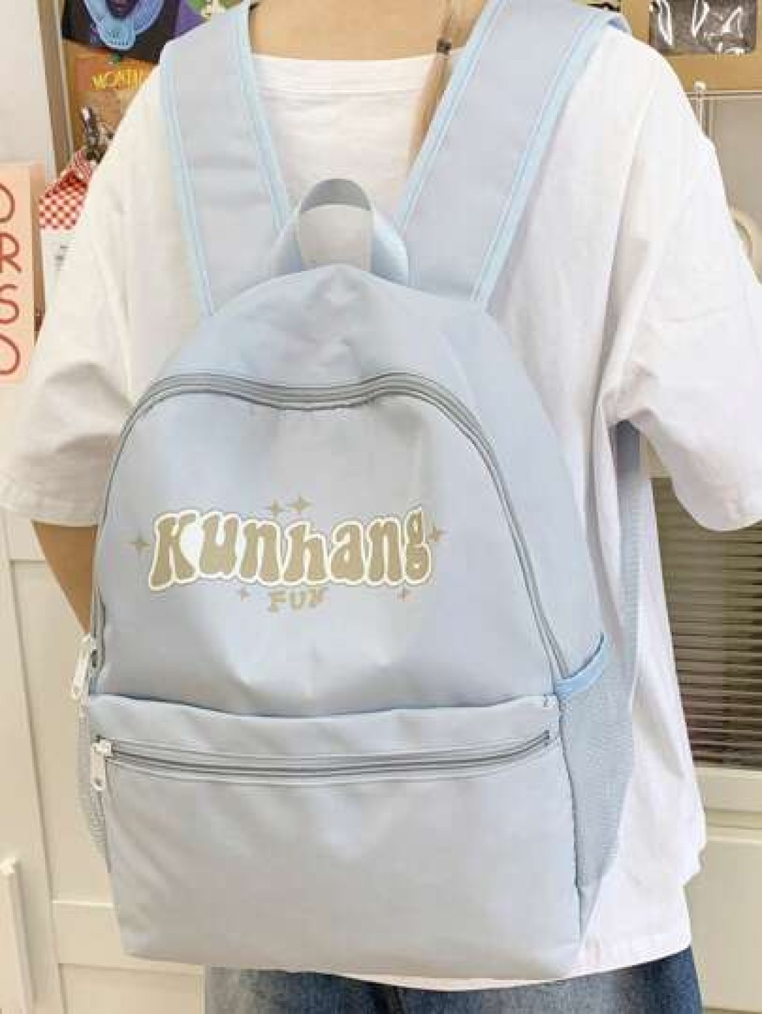 Fashionable Versatile Backpack Large Capacity Multi Layer Casual Travel Bag For High School And College Students
