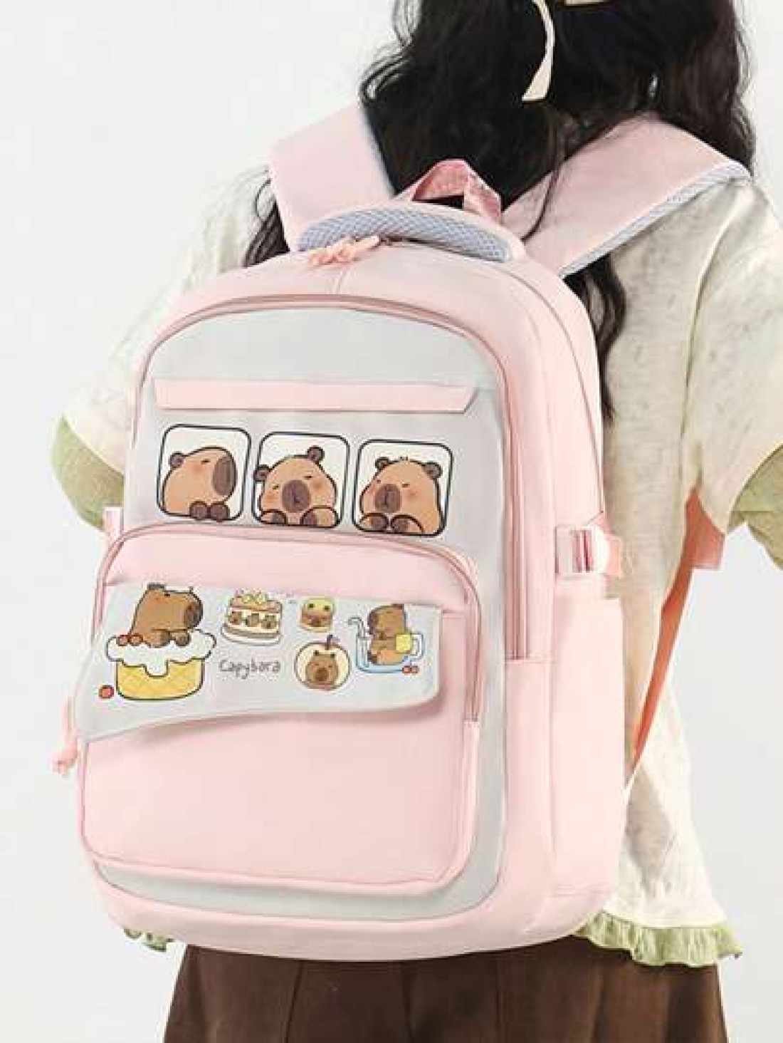 Girls Cute And Fresh Backpack With A Capacity For High School And Middle School Students