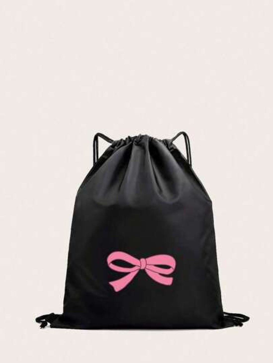 1 Pc Fashion Cute Cartoon Printing Polyester Material Drawstring Strap Pocket Suitable For Boys And Girls Large Capacity Backpack Sports Backpack Basketball Bag Suitable For Sports Suitable For Going