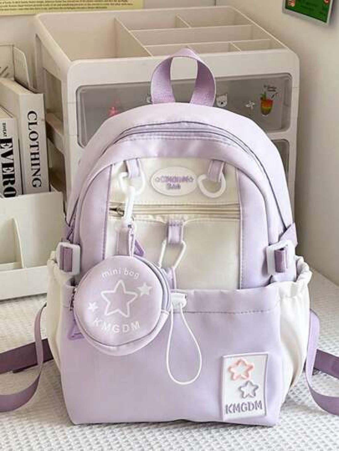 Japanese Cute Girl Hit Color Mini Shoulder Bag Female Korean Version Of The Dopamine Star Small Backpack Junior High School And High School School Bag Out Of The Travel Study Spring Tour Shoulder Bag