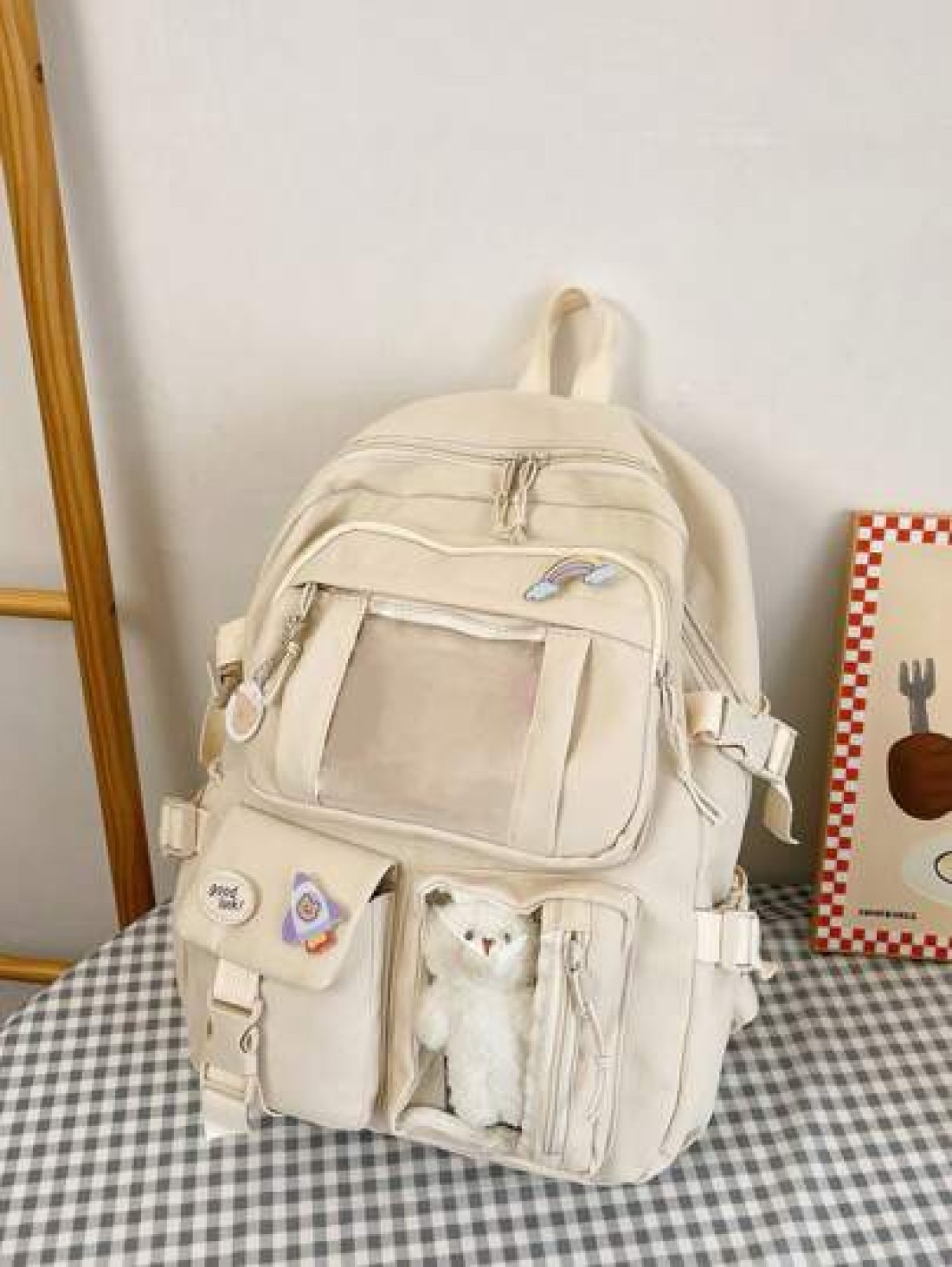 High Capacity Student Backpack With Cute Ins Style Design Suitable For 14 16 Years Old Teenagers Fashionable And Practical Schoolbag