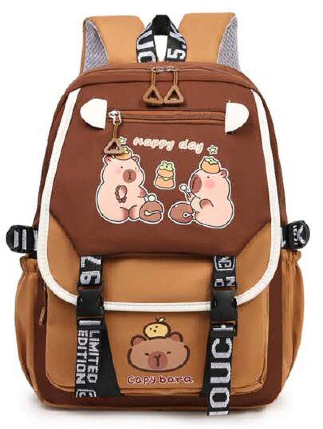 1pc Cartoon Backpack Lightweight And Cute New Schoolbag A Variety Of Styles To Choose From Durable Casual And Fashionable With Webbing Hook For Easy Hanging Zipper Style Suitable For A Variety Of Scen