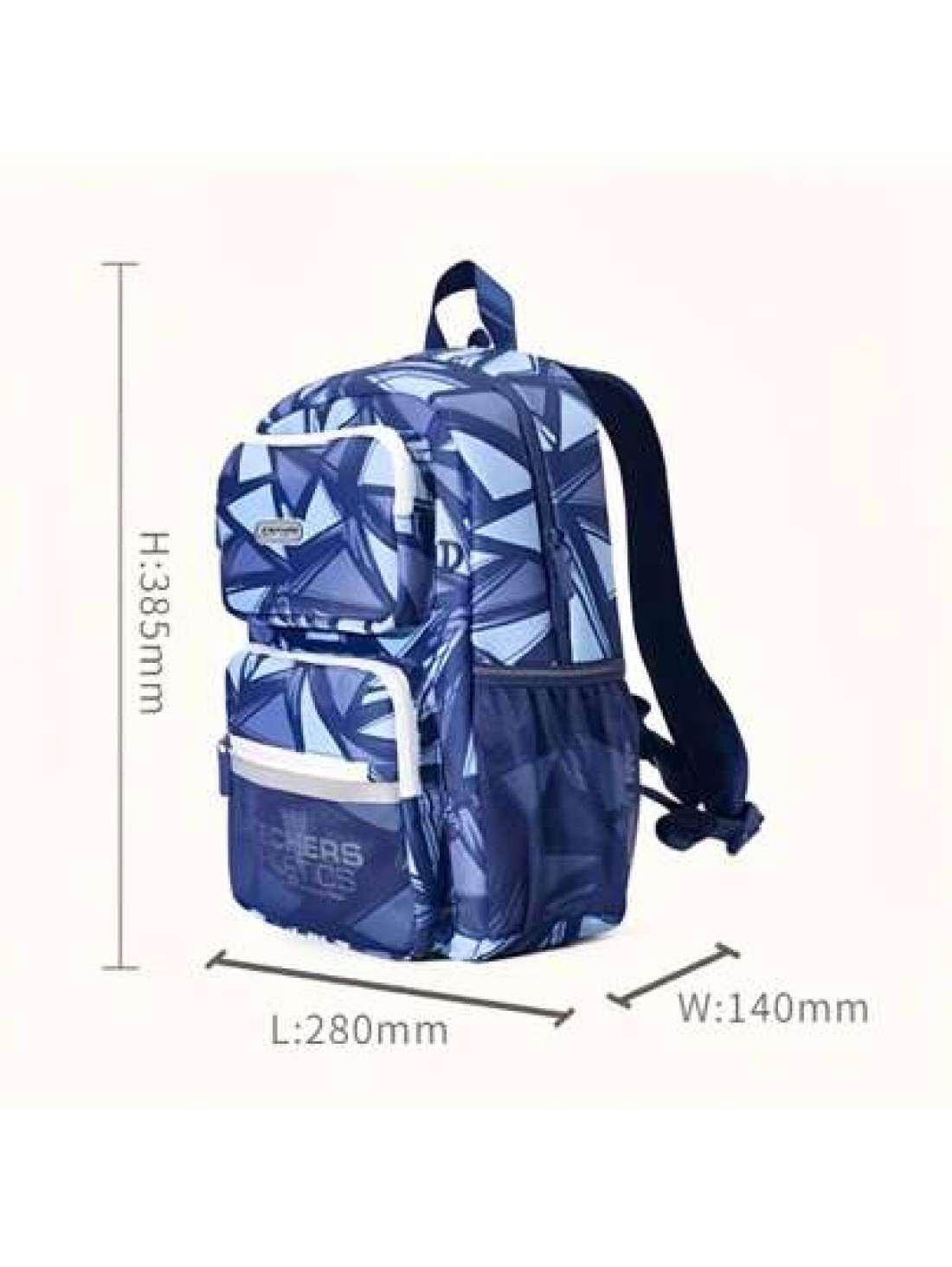Skechers Child Kids Geometric Pattern Blue Sporty Casual Backpack Unisex
